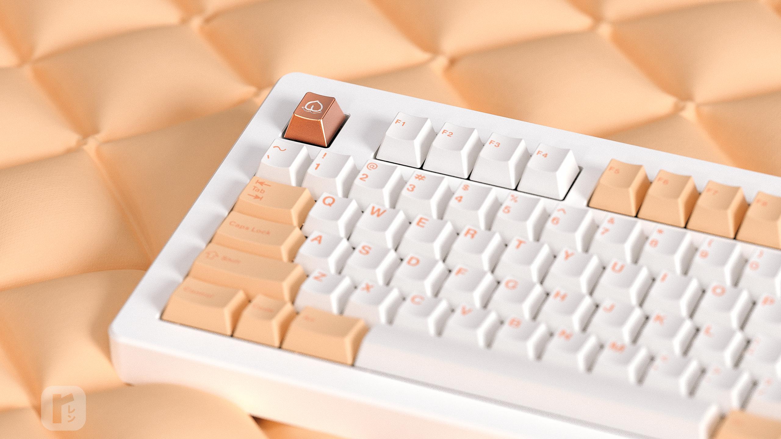 GMK CYL Peaches n Cream Lite Keycaps