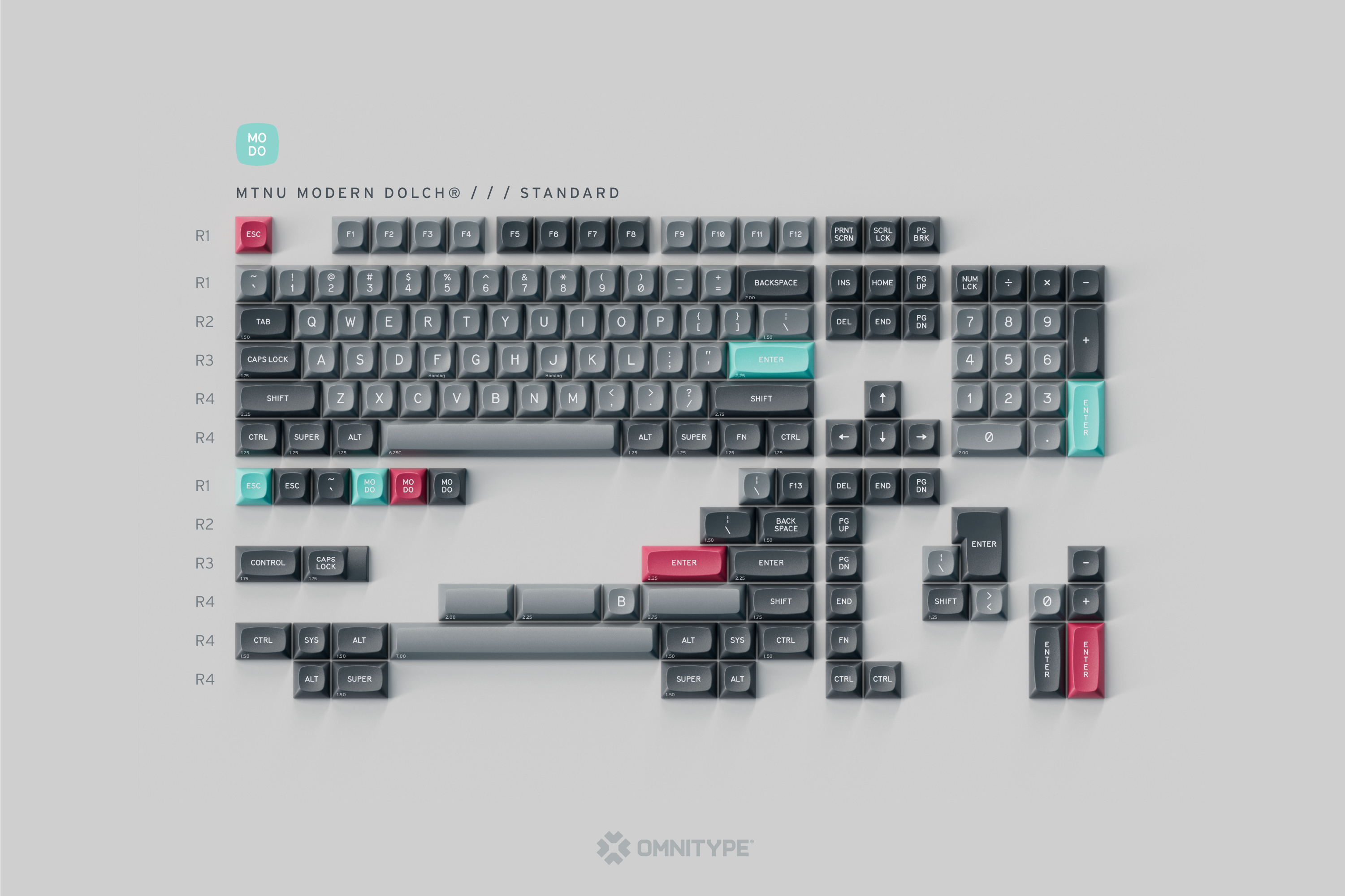 GMK MTNU Modern Dolch Keycaps