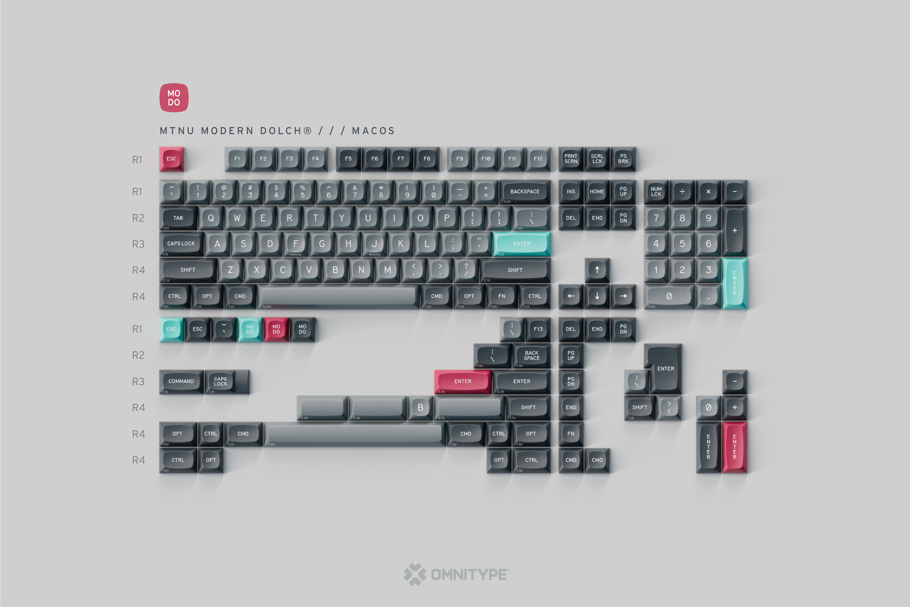 GMK MTNU Modern Dolch Keycaps