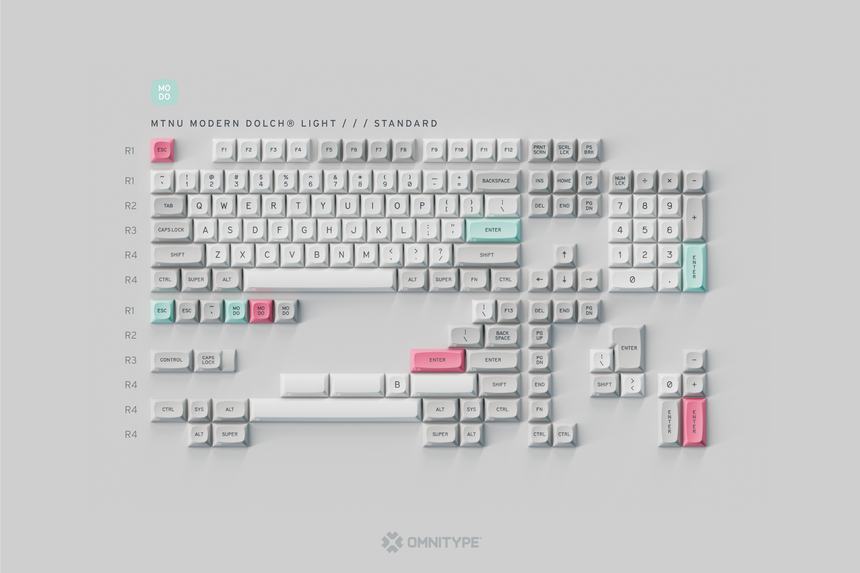 GMK MTNU Modern Dolch Keycaps