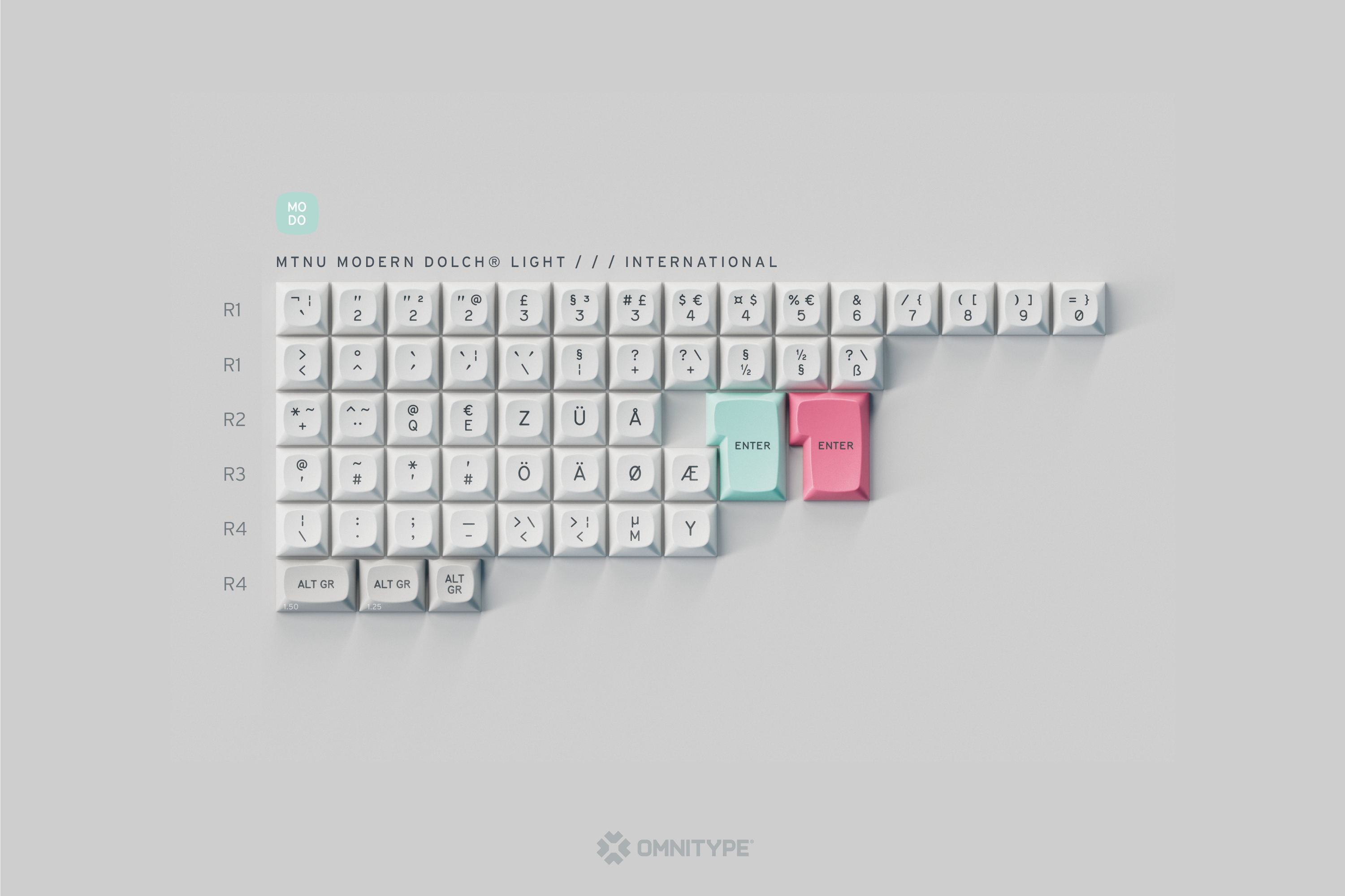 GMK MTNU Modern Dolch Keycaps