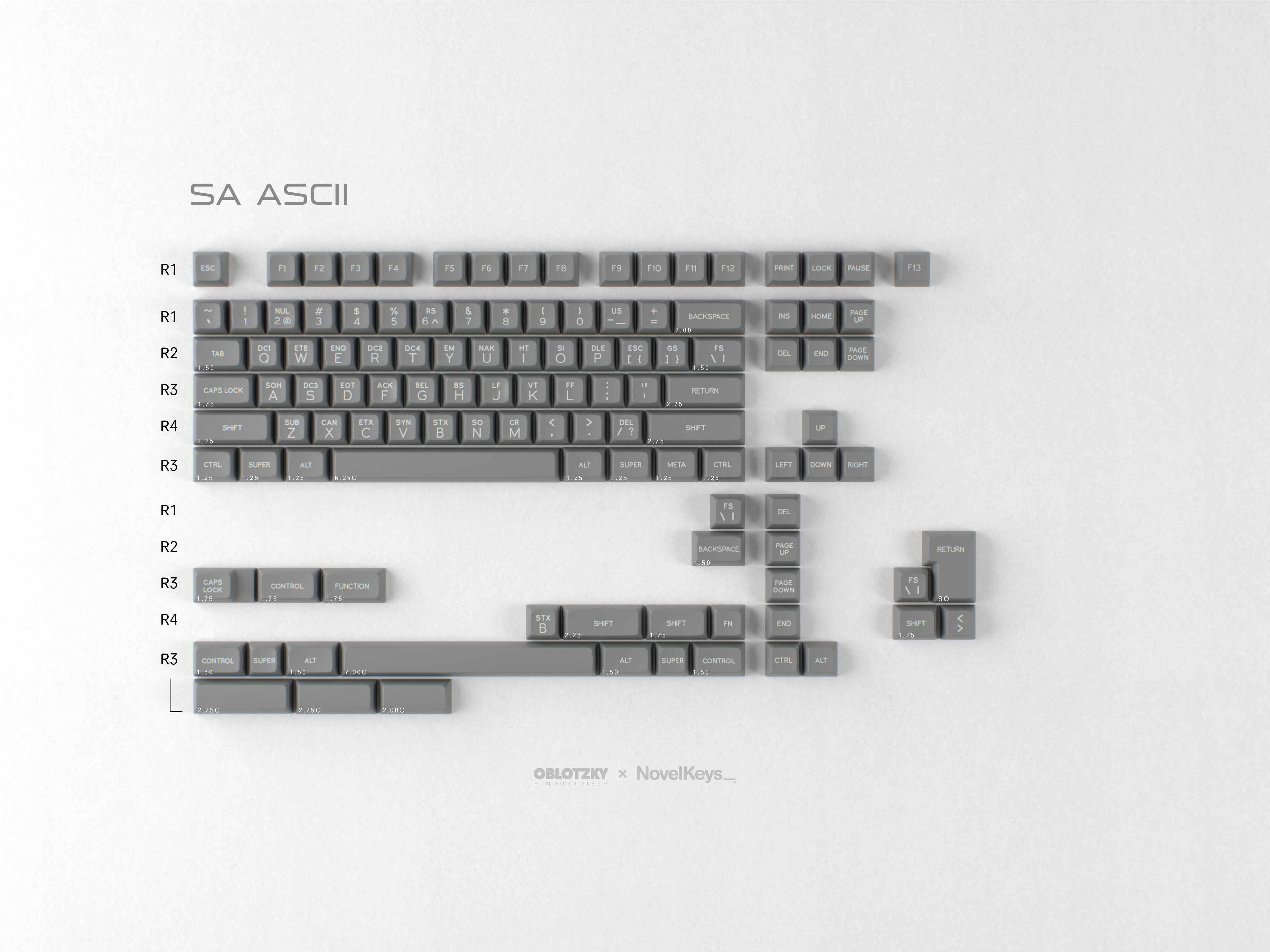 SA Ascii Keycaps