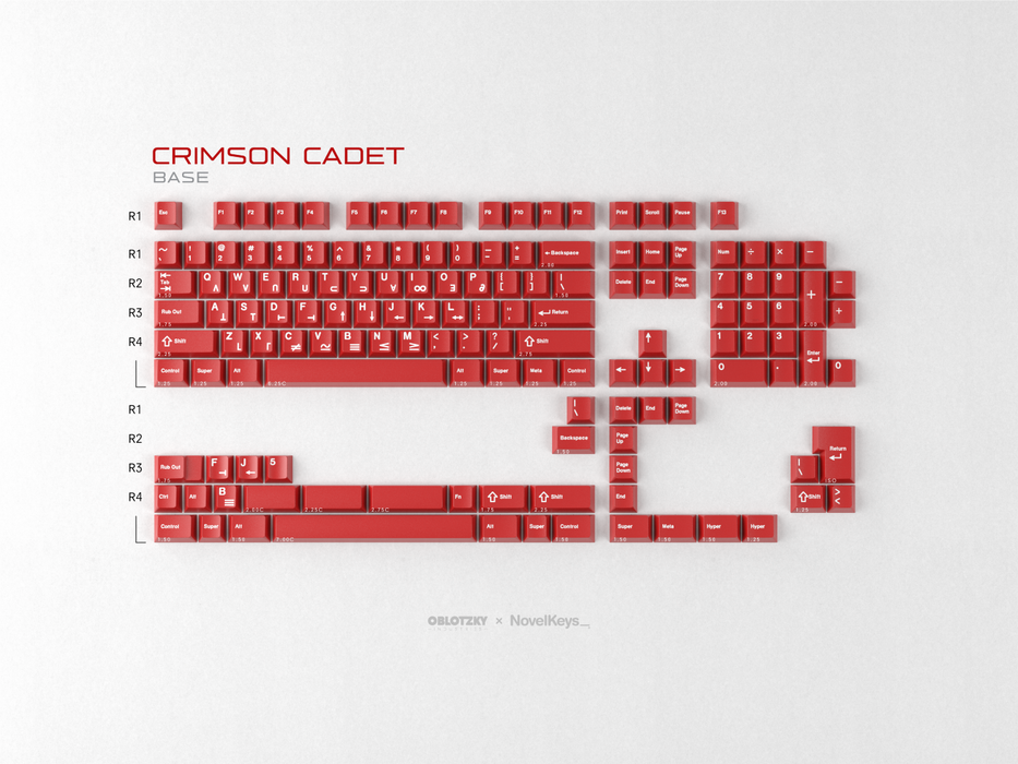 GMK CYL Crimson / Royal Cadet Keycaps — Deskhero.ca Inc.