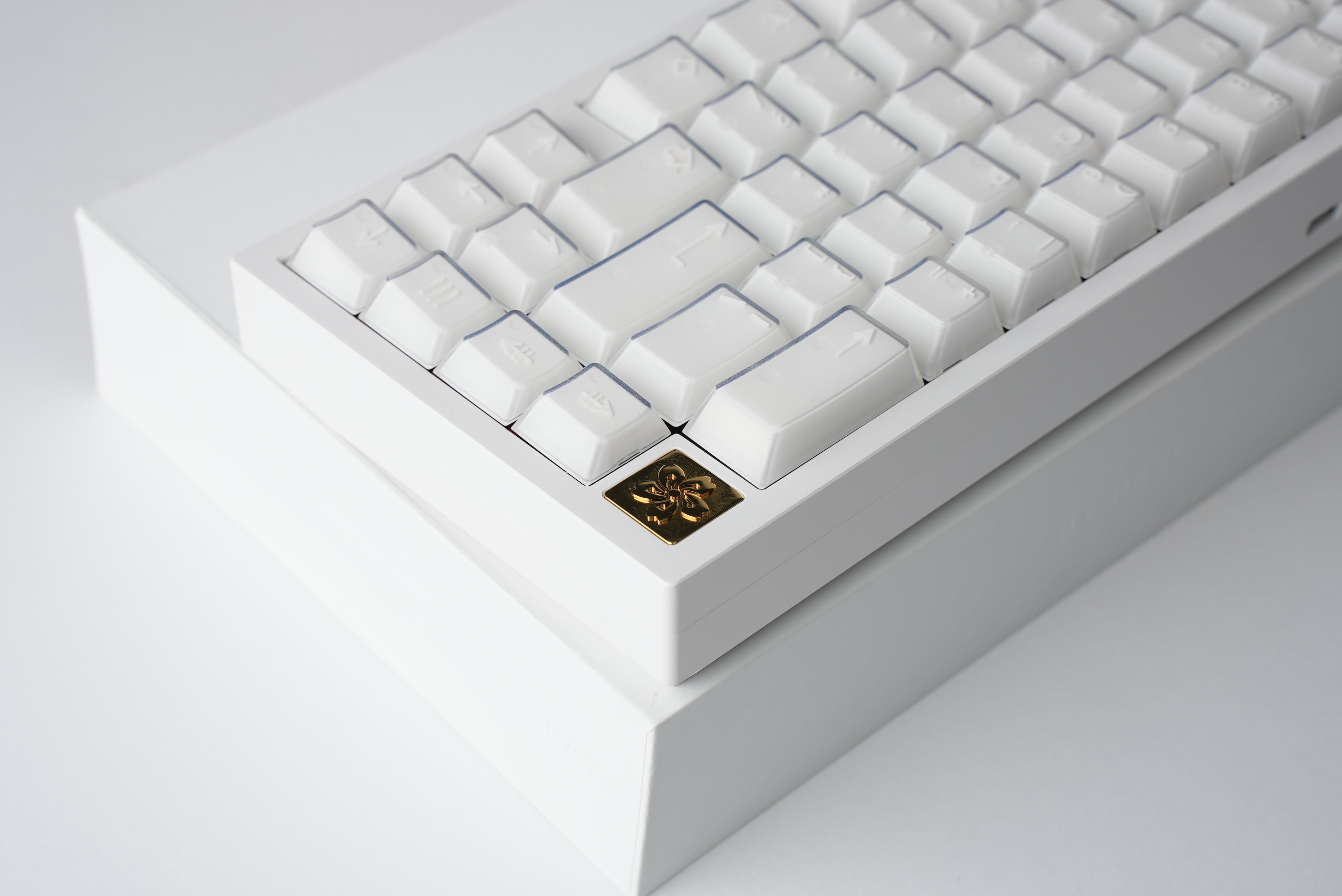 Fuji 65v2 Swirl Keyboard - Snow White