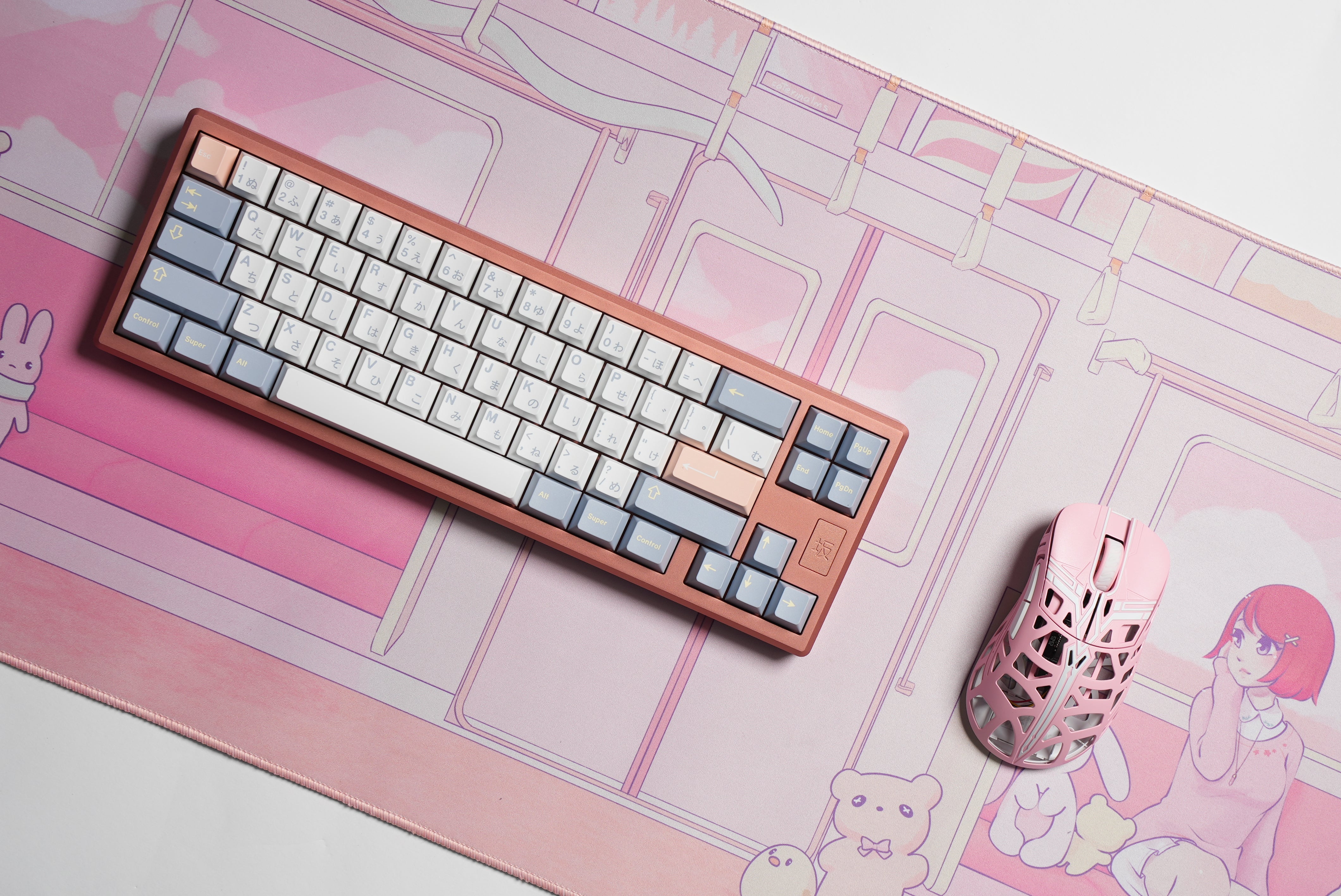 Saka 68 Mechanical Keyboard - Pink