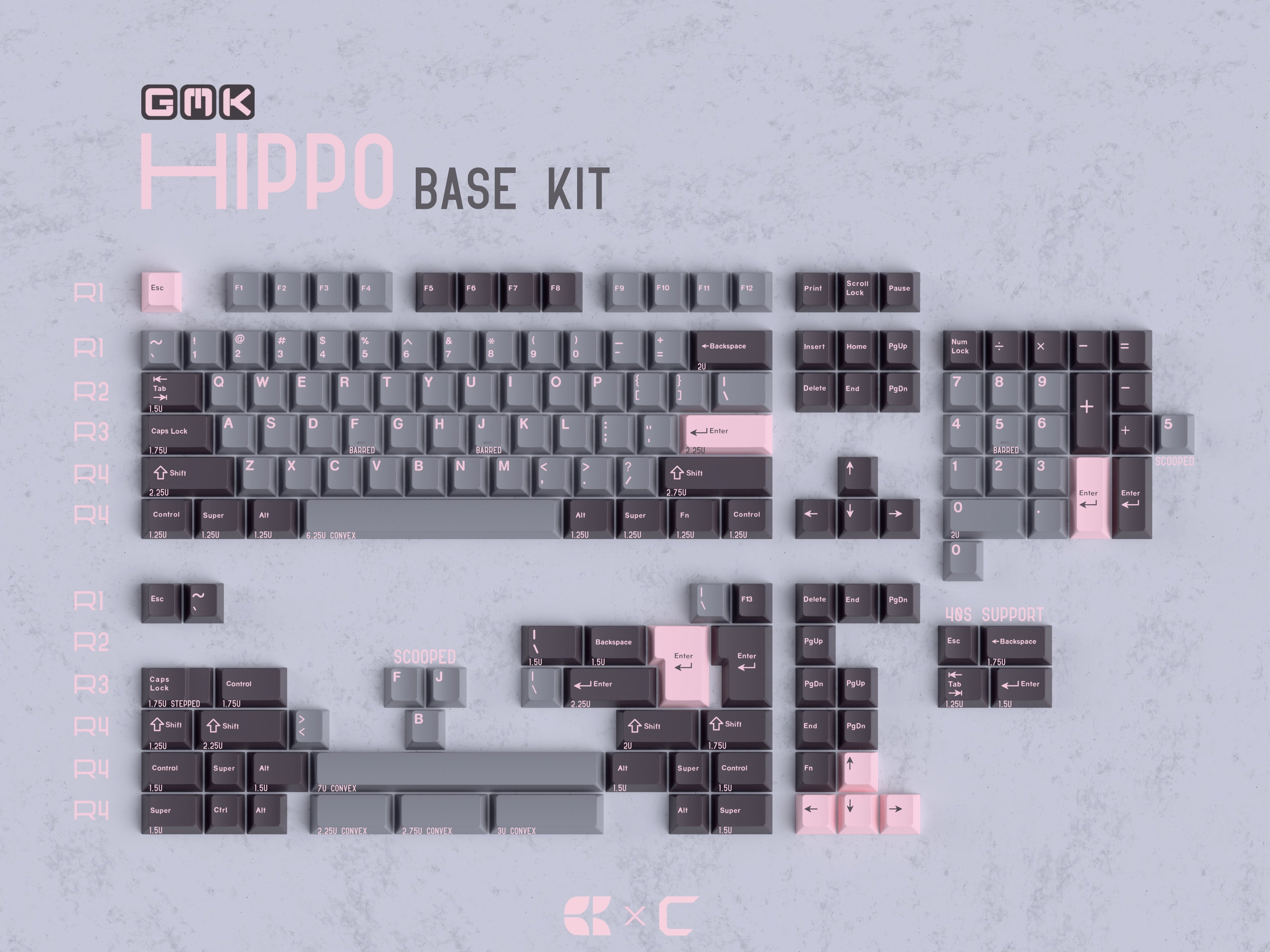 GMK Hippo Keycaps [Group Buy]