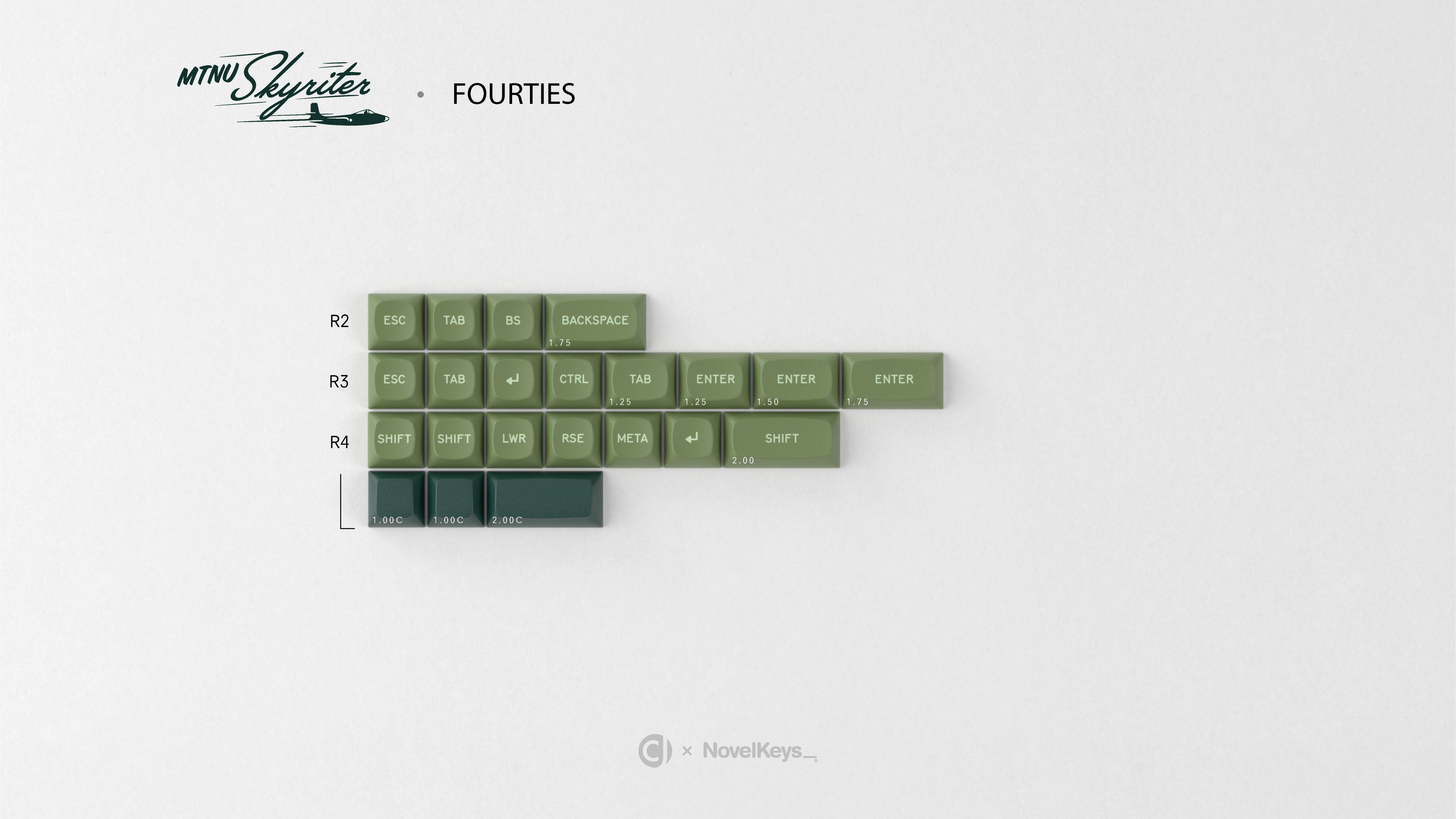 GMK MTNU Skyriter Keycaps