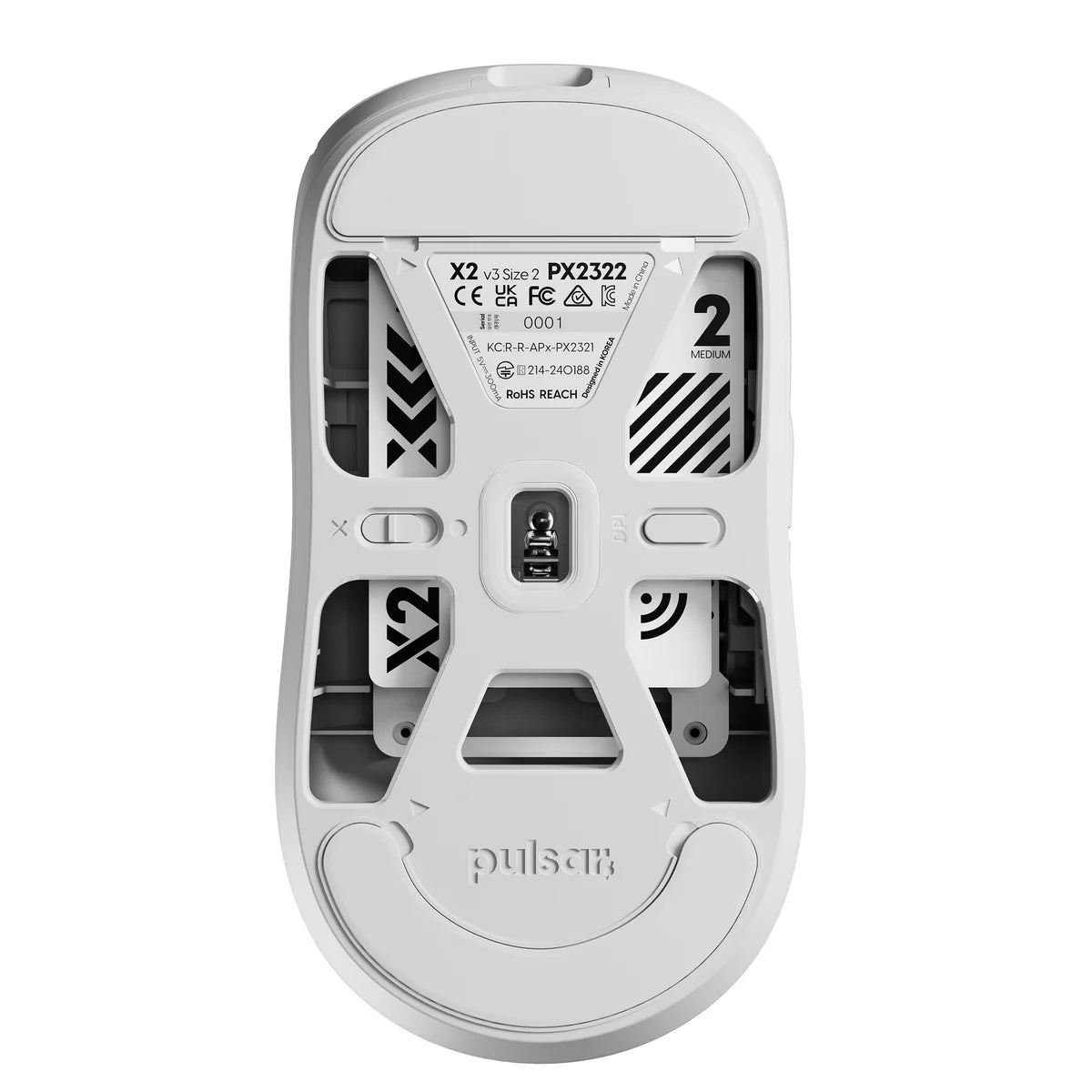 Pulsar X2 V3 Wireless - Size 2 (Medium) - White