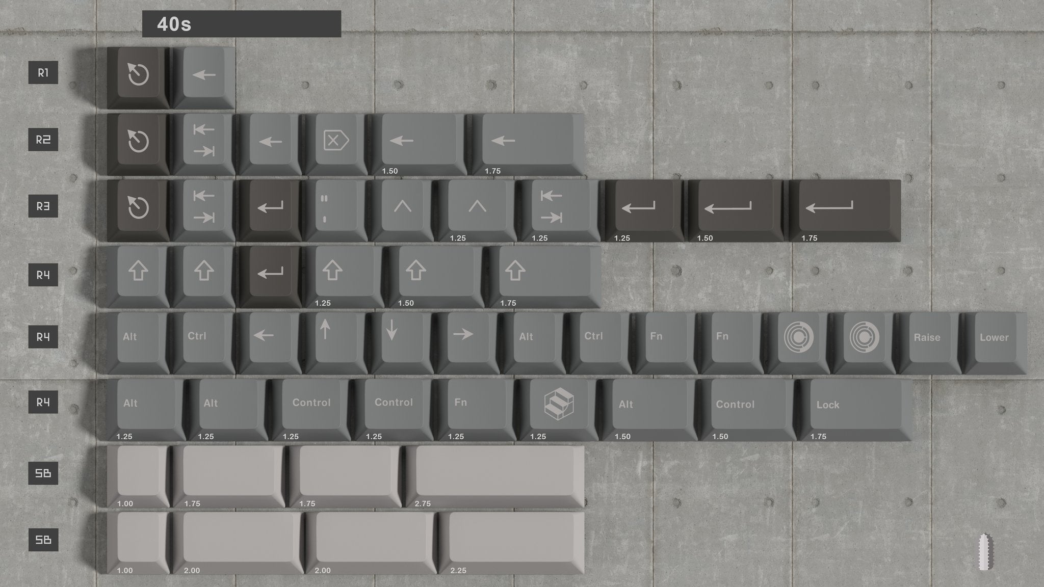 ePBT Brutalist Keycaps