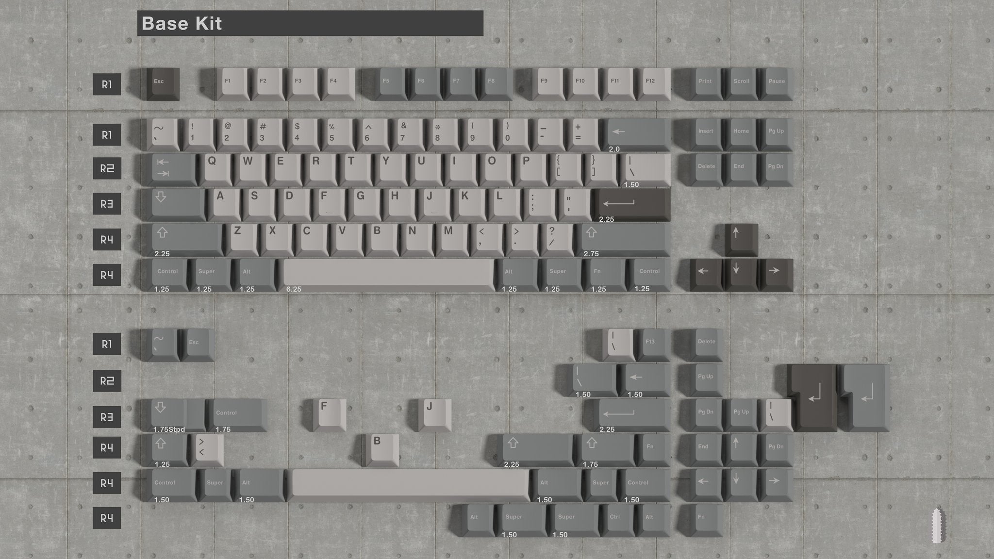 ePBT Brutalist Keycaps