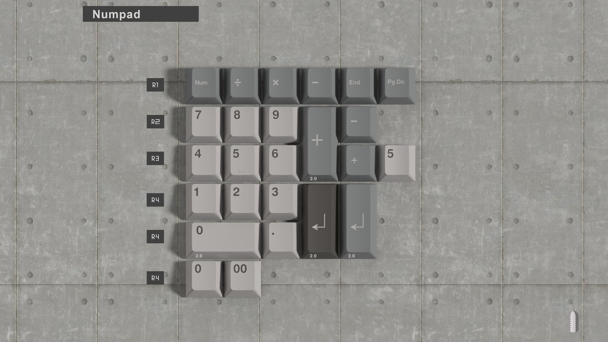 ePBT Brutalist Keycaps