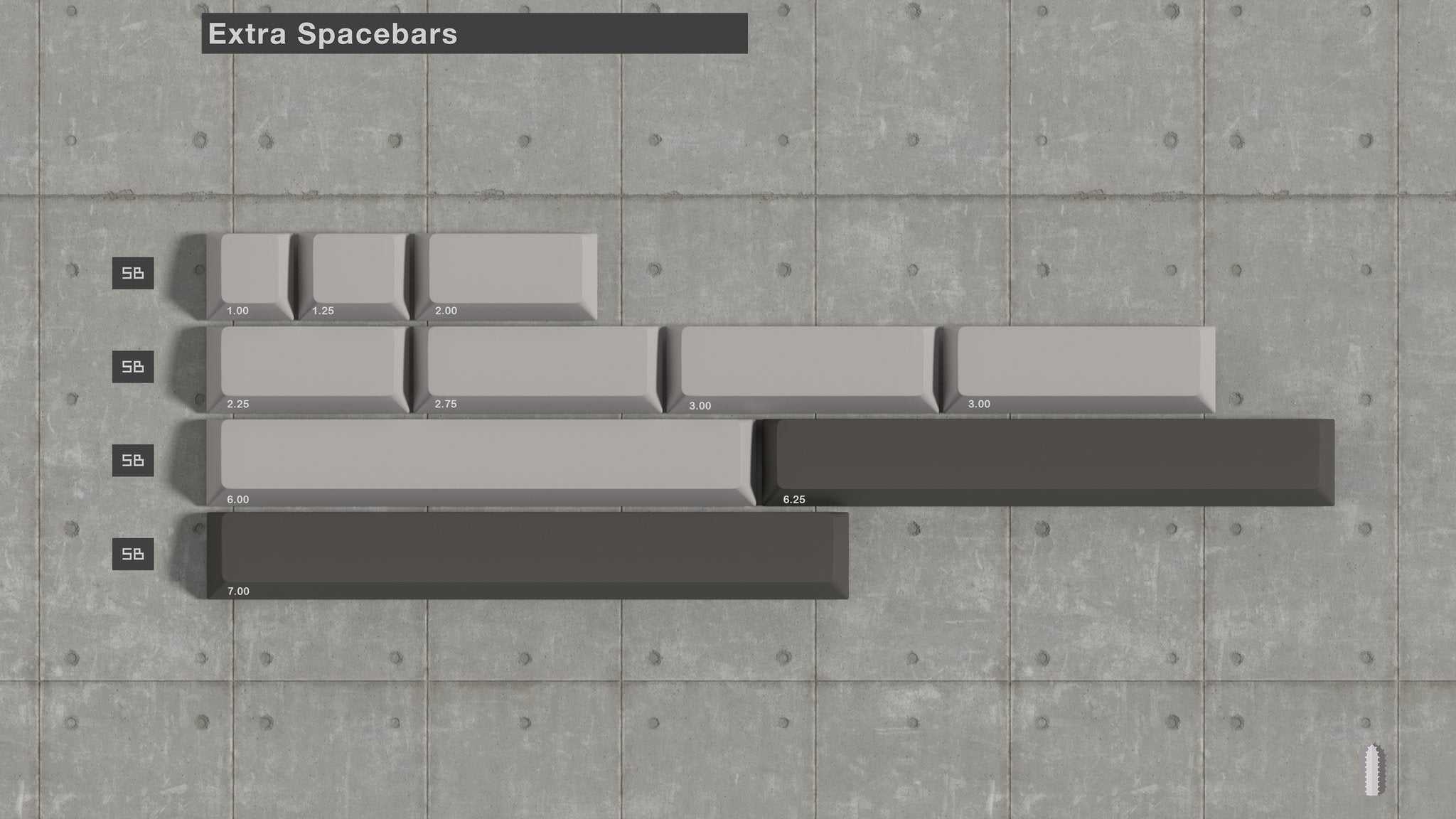 ePBT Brutalist Keycaps