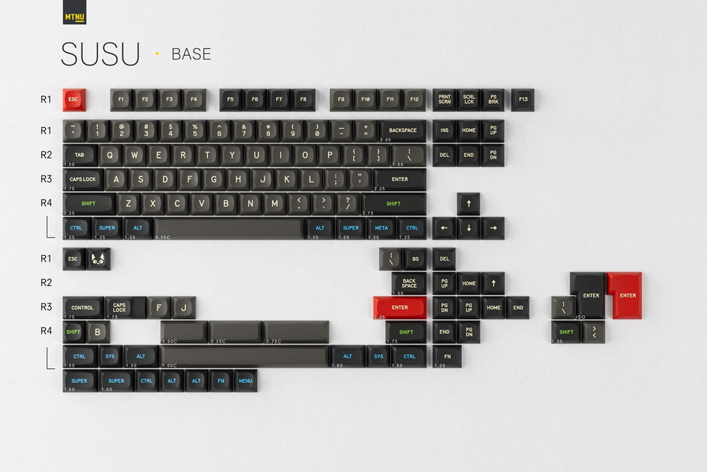 GMK MTNU Susu Keycaps — Deskhero.ca Inc.